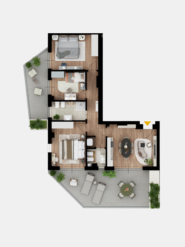 Quadrilocale Arredato